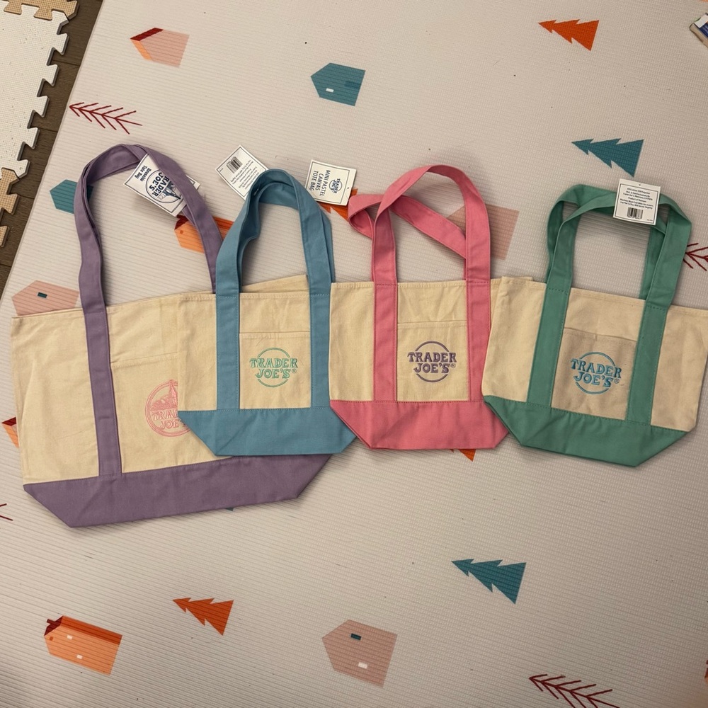 Trader Joe's Easter edition Tote Bags